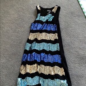 Sequin sparkly flowers by Zoe dress